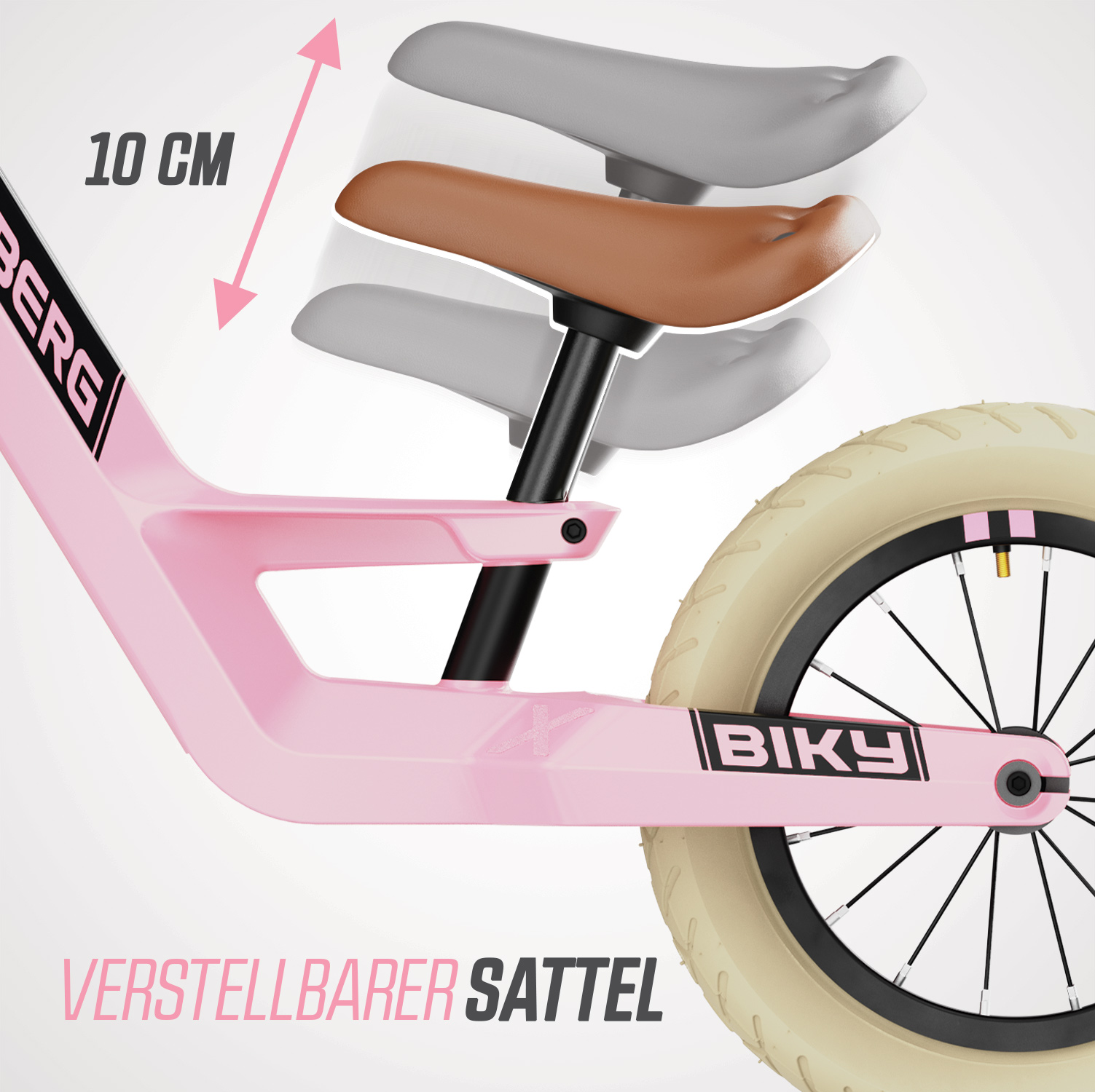 BERG Laufrad Biky Retro Pink